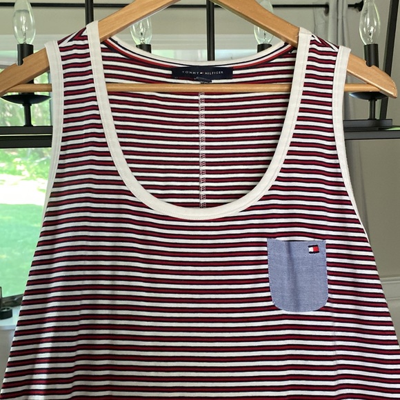 Tommy Hilfiger Maxi Dress! Adorable! Great stripes!  Size L! Excellent condition - Picture 4 of 6